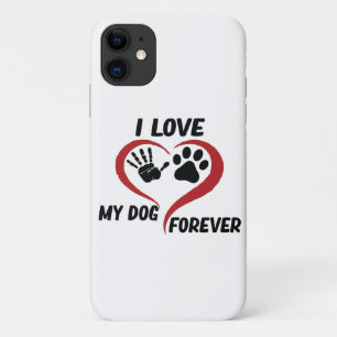 Ich Liebe mein Hundeschwerfer Kissen Case-Mate iPhone Hülle