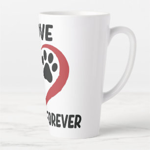 Ich Liebe mein Hundeschwerfer Kissen Milchtasse