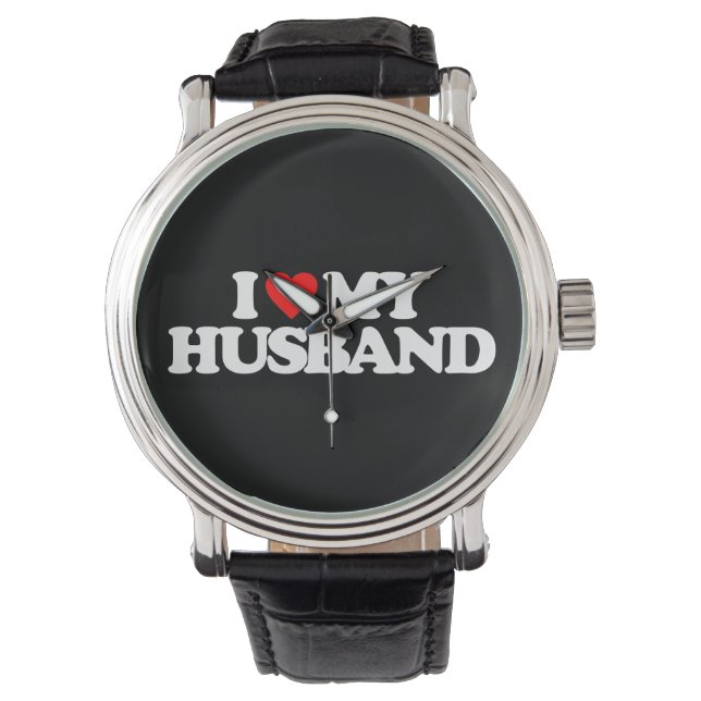 ICH LIEBE MEIN HUSBAND ARMBANDUHR (Vorderseite)
