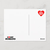 ICH LIEBE MEIN HUSBAND POSTKARTE (Rückseite)