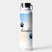 Ich Liebe mein Husky Personalisiert Trinkflasche (Rückseite)