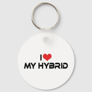 Ich liebe mein Hybrid-Auto - Elektroauto-Liebhaber Schlüsselanhänger