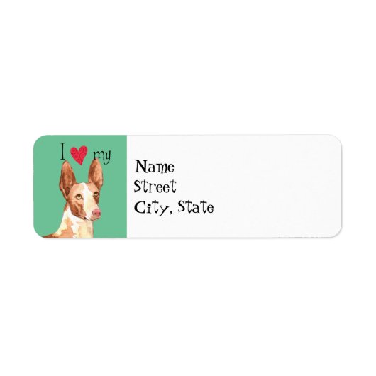 Ich Liebe mein Ibizan Hound (Vorne)