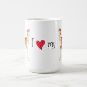 Ich Liebe mein Ibizan Hound Kaffeetasse (Mittel)