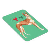 Ich Liebe mein Ibizan Hound Magnet (Rechte Seite)
