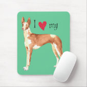 Ich Liebe mein Ibizan Hound Mousepad (Mit Mouse)