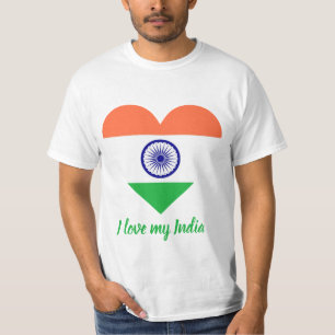 Ich Liebe mein Indien T - Shirt