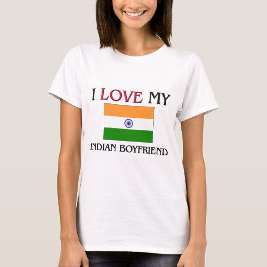 Ich Liebe Mein indischer Freund T-Shirt (Vorderseite)