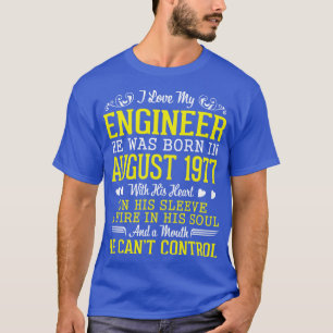 Ich Liebe mein Ingenieur war er im August 1977 Geb T-Shirt