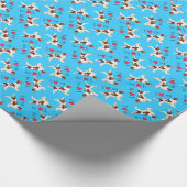 Ich Liebe mein Irisch Rot und Weiß Setter Geschenkpapier (Ecke)