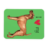 Ich Liebe mein Irisch Terrier Magnet (Horizontal)