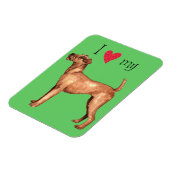 Ich Liebe mein Irisch Terrier Magnet (Linke Seite)
