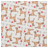 Ich Liebe mein Irisch Terrier Stoff (Muster)
