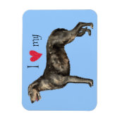 Ich Liebe mein Irisch Wolfhound Magnet (Vertikal)