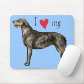 Ich Liebe mein Irisch Wolfhound Mousepad (Mit Mouse)