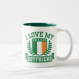 Ich Liebe mein irischer Freund Zweifarbige Tasse