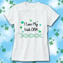 Ich liebe mein irisches DNA-Shamrock-T-Shirt