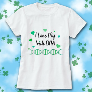 Ich liebe mein irisches DNA-Shamrock-T-Shirt T-Shirt