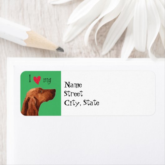 Ich Liebe mein irisches Setter (Insitu)