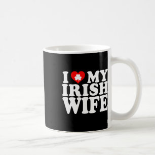 Ich liebe mein irisches Weib am St. Patrick's Day Kaffeetasse