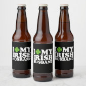 Ich Liebe Mein Irish Husband Couple St Patrick's D Bierflaschenetikett (Flaschen)