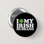 Ich Liebe Mein Irish Husband Couple St Patrick's D Button (Vorne & Hinten)