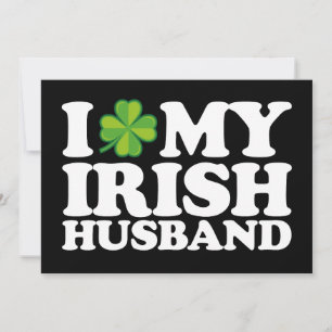 Ich Liebe Mein Irish Husband Couple St Patrick's D Einladung