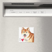 Ich Liebe mein isländischer Schafhund Magnet (In Situ (Geschirrspüler))