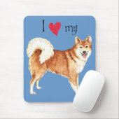 Ich Liebe mein isländischer Schafhund Mousepad (Mit Mouse)