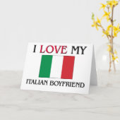 Ich Liebe mein italienischer Freund Karte (Gelbe Blume)