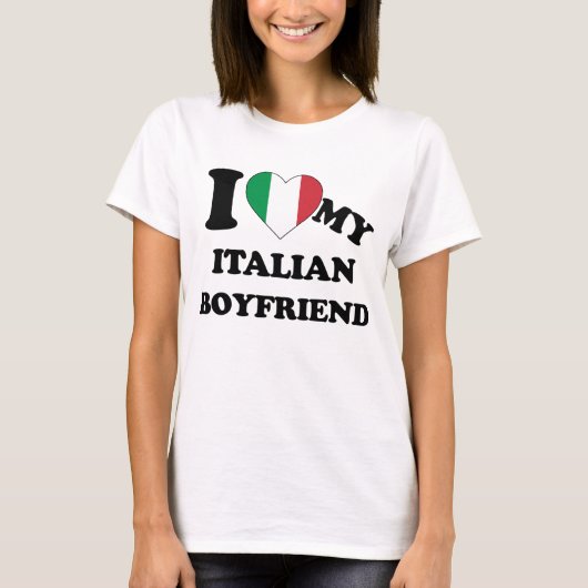 Ich Liebe mein italienischer Freund T - Shirt (Vorderseite)