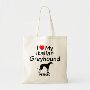 Ich Liebe mein italienisches Greyhound Dog Bag Tragetasche