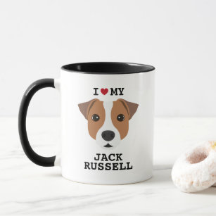 Ich Liebe mein Jack Russell Dog Kaffee Tasse