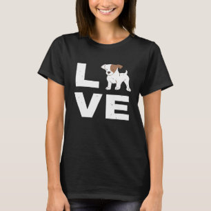 Ich Liebe mein Jack Russell Hund Welpe Pet Lover G T-Shirt
