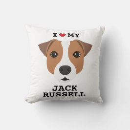 Ich Liebe mein Jack Russell Kissen