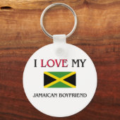 Ich Liebe Mein jamaikanischer Freund Schlüsselanhänger (Vorderseite)