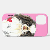 Ich Liebe mein japanisches Kinn Case-Mate iPhone Hülle (Rückseite (Horizontal))