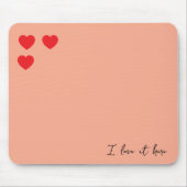 Ich Liebe mein Job-Mauspad Mousepad (Vorne)