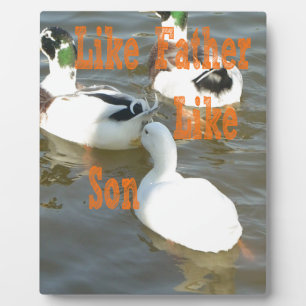 Ich Liebe mein Junge wie Vater wie Sohn Fotoplatte