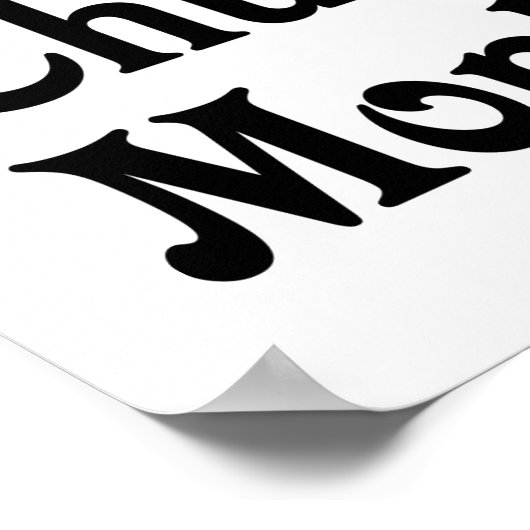 Ich Liebe mein kalter Affe Poster (Ecke)