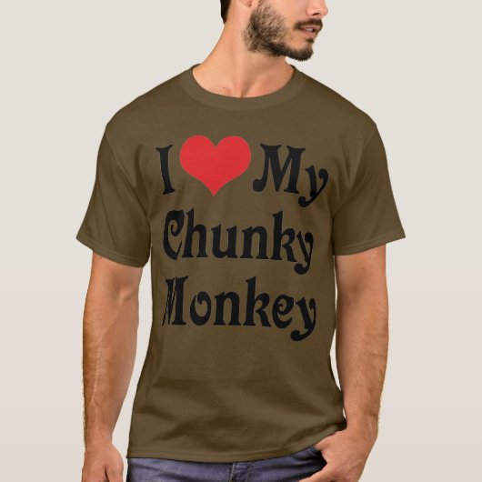 Ich Liebe mein kalter Affe T-Shirt (Vorderseite)