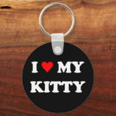 Ich Liebe mein Kätzchen Schlüsselanhänger (Vorderseite)