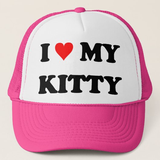 Ich Liebe mein Kätzchen Truckerkappe (Vorderseite)