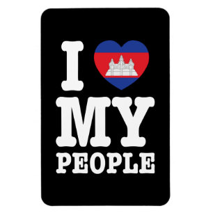 Ich liebe mein Khmer-Volk Magnet