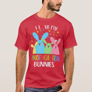 Ich Liebe mein Kindergarten Bunnies Funny Teacher T-Shirt