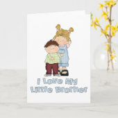 Ich Liebe mein kleiner Bruder 4 Karte (Gelbe Blume)