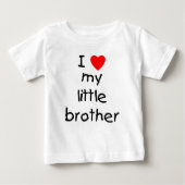 Ich Liebe mein kleiner Bruder Baby T-shirt (Vorderseite)
