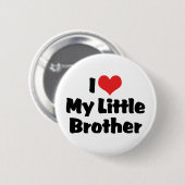 Ich Liebe mein kleiner Bruder Button (Vorne & Hinten)