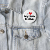 Ich Liebe mein kleiner Bruder Button (Beispiel)