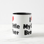 Ich Liebe mein kleiner Bruder Tasse (Zentrum)